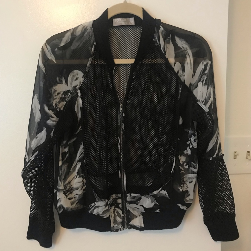 LF Rumor Boutique mesh floral jacket